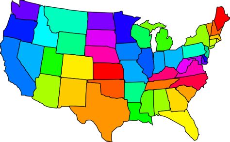 United States Map With Capitals And State Names Clipart Best