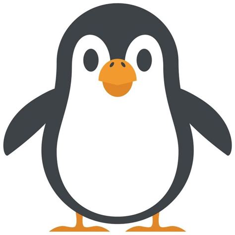 Muursticker Emoji Pinguin Emoji Pinguine Wandtattoo
