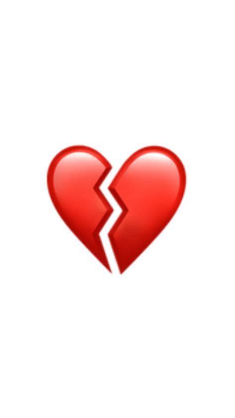 Broken Heart Iphone Emoji Iphone Broken Heart Emoji Png Dadane