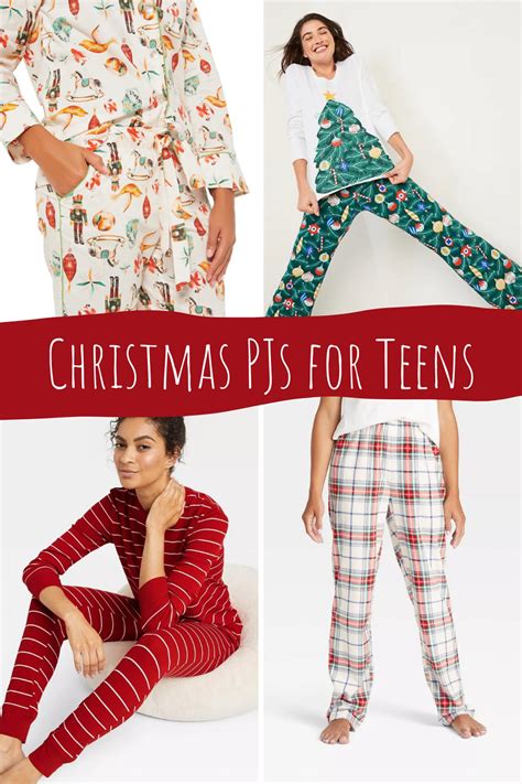 festive teen christmas pajamas guys girls momma teen