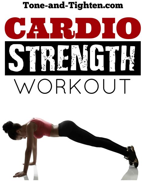 Minute At Home Cardio Strength Workout Tone And Tighten