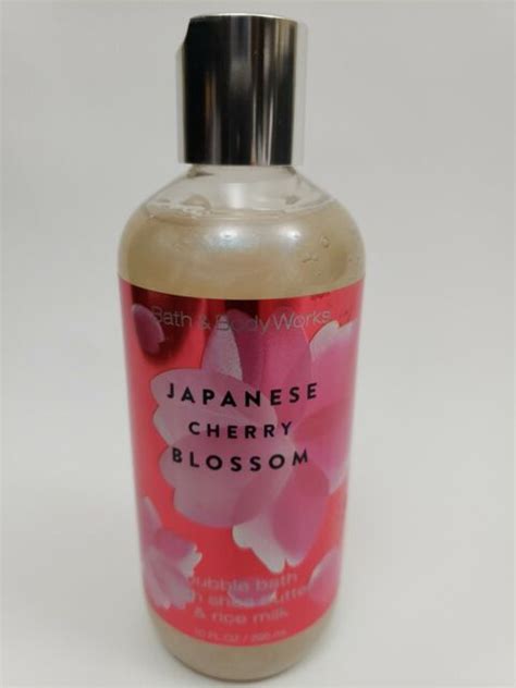 Bath And Body Works Japanese Cherry Blossom Bubble Bath Body Wash Shea