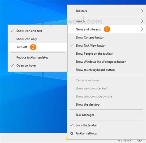 3 Ways To Remove Or Disable News And Interests In Windows 10 Taskbar