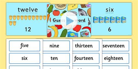 Converting Numbers To Words Game Ks1 Maths Resources