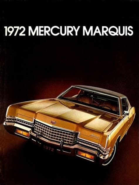 An Old Yellow Car Is Shown In This Ad For The 1970 Mercury Marquee