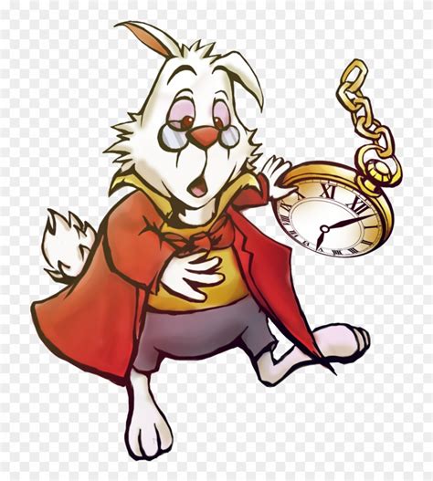 Im Late Clip Art White Rabbit Alice In Wonderland Time Png