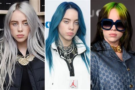 Billie Eilishs Hair Color Evolution From Green To Blond