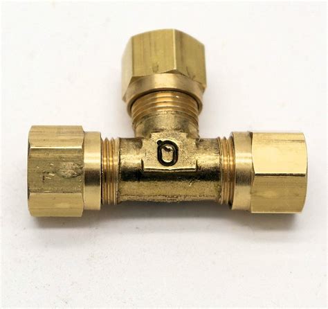British Made 10Mm Equal T Brass Compression Fitting (33) - Huddersfield Gas