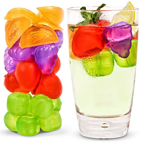 Buy Efiwasi Reusable Fruit Ice Cubes Chills Drinks Without Diluting