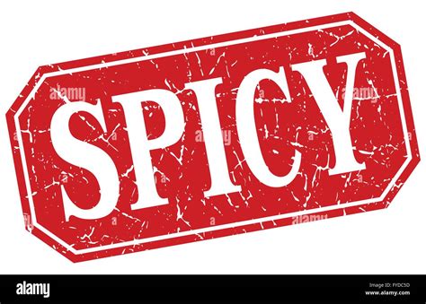 Spicy Red Square Vintage Grunge Isolated Sign Stock Vector Image And Art