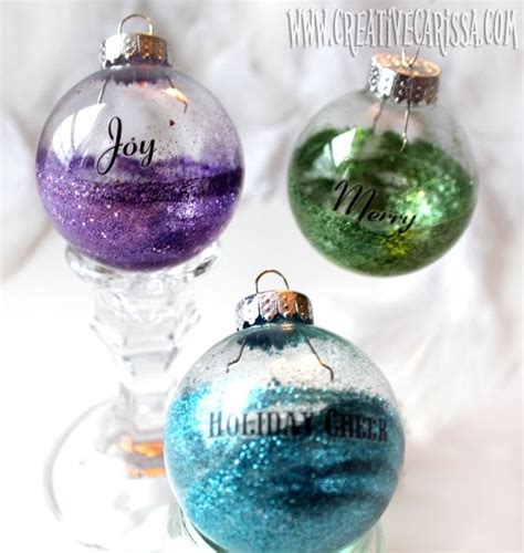Make Easy Glittered Bulb Ornaments Christmas Ornaments To Make