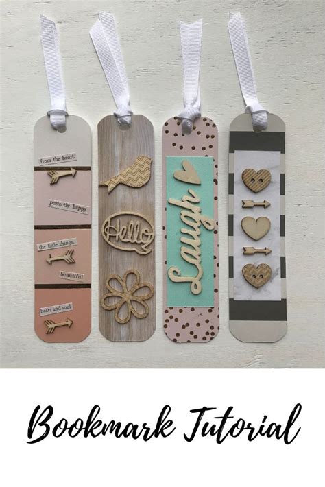 three bookmarks with different designs on them and the text bookmark