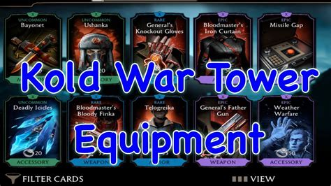 Kold War Tower All Equipment Mk Mobile Update 31 Youtube