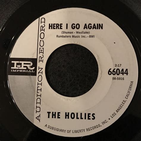 The Hollies Here I Go Again 1964 Vinyl Discogs