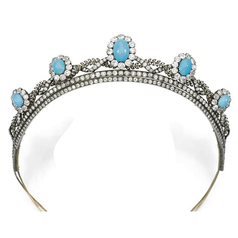 255 Turquoise And Diamond Tiara 1880s