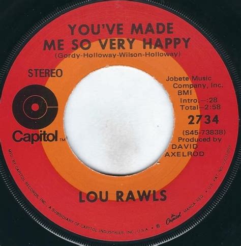 lou rawls you ve made me so very happy lyrics genius lyrics