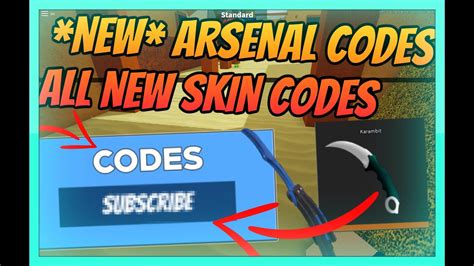 All arsenal codes in an updated list for march 2021. ALL *NEW* ARSENAL CODES! *FREE SKINS AND KNIVES* 2020 ...