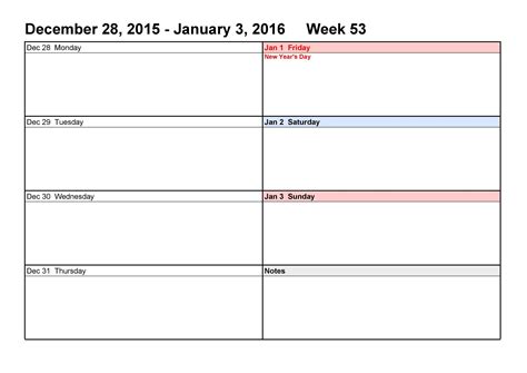 Editable Free Weekly Calendar Template Blank Editable Weekly Calendar