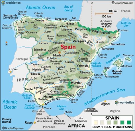 Spain Maps And Facts Map Of Spain Spain Travel Spain