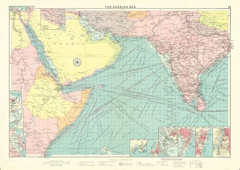 The Arabian Sea Barry Lawrence Ruderman Antique Maps Inc