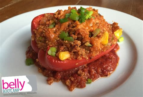 Southwest Turkey Quinoa Stuffed Peppers — Belly Bootcamp