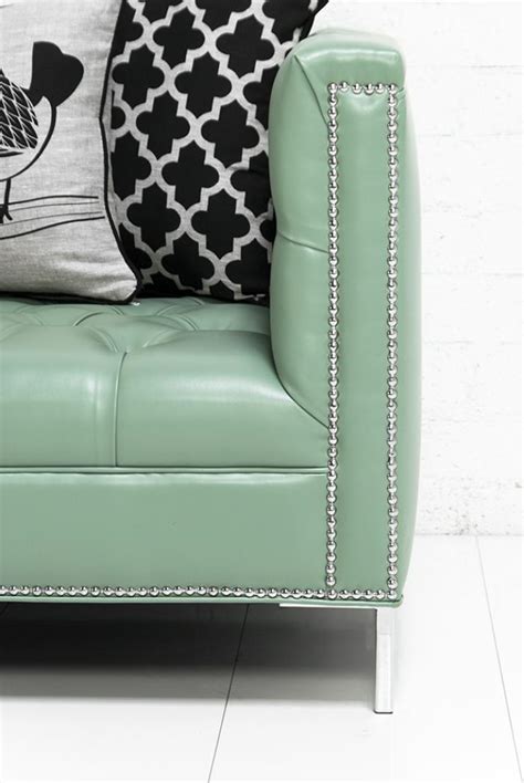 wwwroomservicestorecom hollywood sofa  seafoam faux