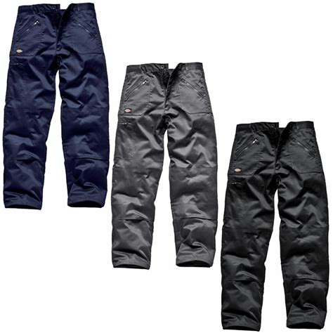 Dickies Wd814 Mens Redhawk Action Work Trousers Black Grey Navy