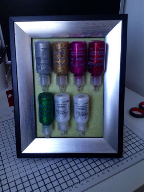 Stickles Glitter Glue Storage Used An Old Frame I Didnt Have A