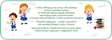 Uczniowie I życzenia Z Okazji Nowego Roku Szkolnego Życzenia Na