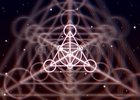 Magic Triangle Symbol Spreads The Shiny Mystic Energy In Spiritual