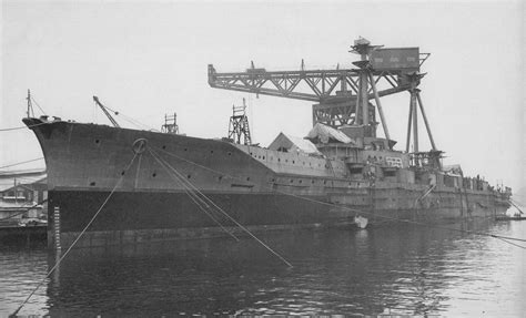 Japanese Battlecruiser Hiei Fitting Out In 1913 3091 X 1872
