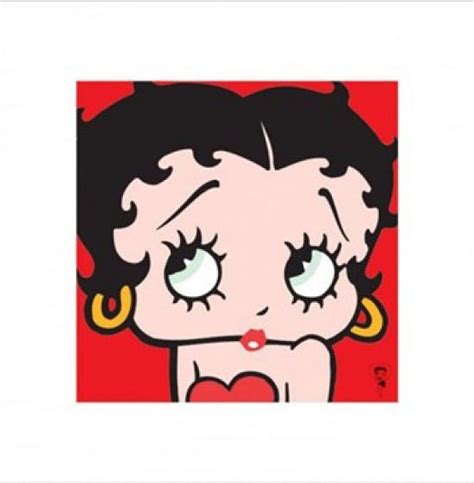 Betty Boop Red Poster 16 X 16