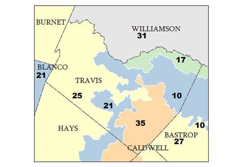Five Way Split For Travis County In Redistricting Map Kut