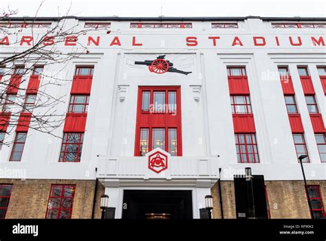 Facade Of The Former Arsenal Stadium In Avenell Road Highbury London