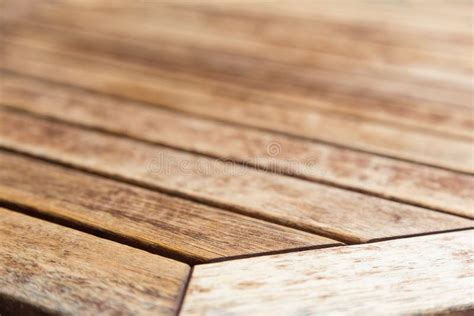 Wood Lawn Table Surface With Shallow Depth Of Field Stock Photo Image