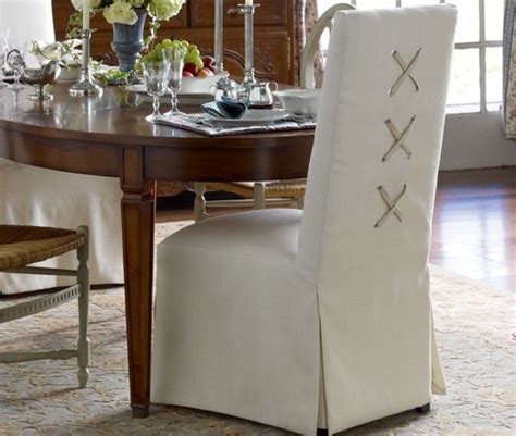Your dining room is a special room in your home; Tie Back and Corseted Slipcovers: A Fun Way to Dress Up ...