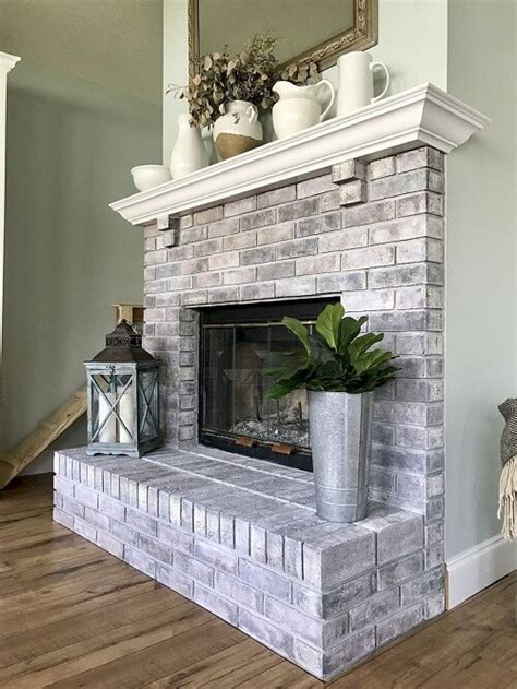 How To Paint Brick Fireplace To Look Like Stone Fireplace Guide By Linda