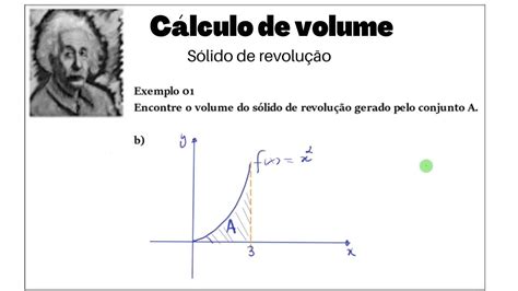 Aula 03 Cálculo De Volume Do Sólido De Revolução Exemplo 03 Youtube