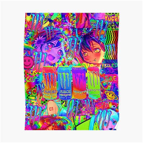 Glitchcore Aesthetic Poster For Sale By Marceiine Redbubble