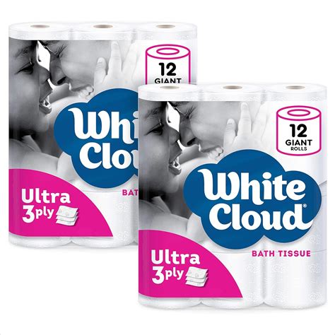 White Cloud Ultra Soft And Thick 3 Ply Toilet Paper â€ 24
