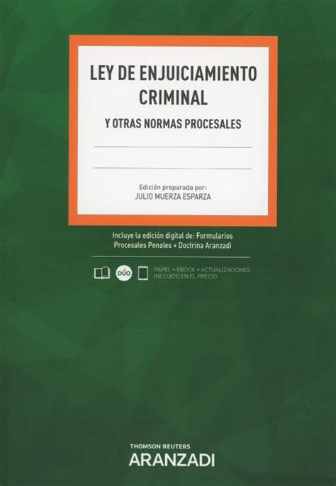 Ley De Enjuiciamiento Criminal Y Otras Normas Procesales Escoda Libros