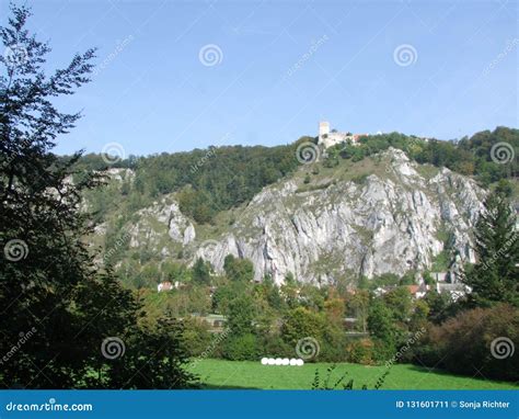 Landscape Of Bavaria With Rocks Trees Stock Image Image Of Blue