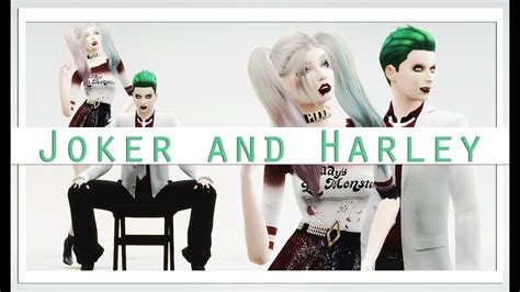 The Sims 4 Cas Joker And Harley Quinn Youtube