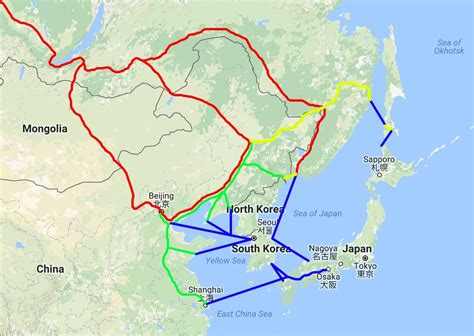 Trans Siberian Route Planning 4corners7seas