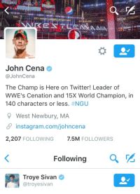 John Cena The Champ Is Here On Twitter Leader Of Wwe S Cenation And