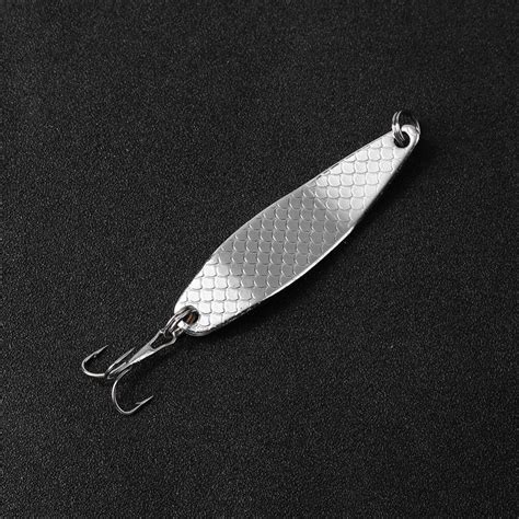 1pcs Metal Spoon Lure Sliver Gold 17g 65mm Spinners Fishing Lure Hard