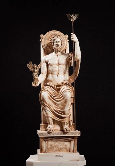 Zeus The Greatest Sculpture Statue Greek Big Size Patina Etsy Greek