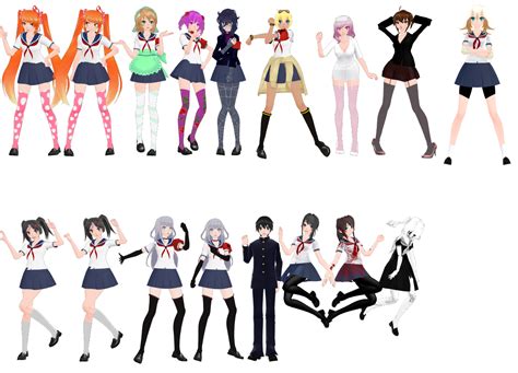 Huge Pack New Yandere Sim Poses By Bindi The Skunk On Deviantart