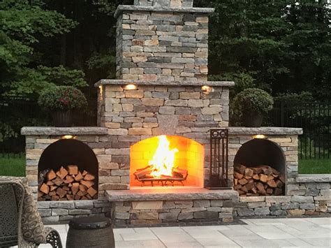 Outdoor Fireplace Wood Storage Fireplace Guide By Linda