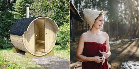 Now You Can Have Your Very Own 4 Person Barrel Sauna For Your Backyard